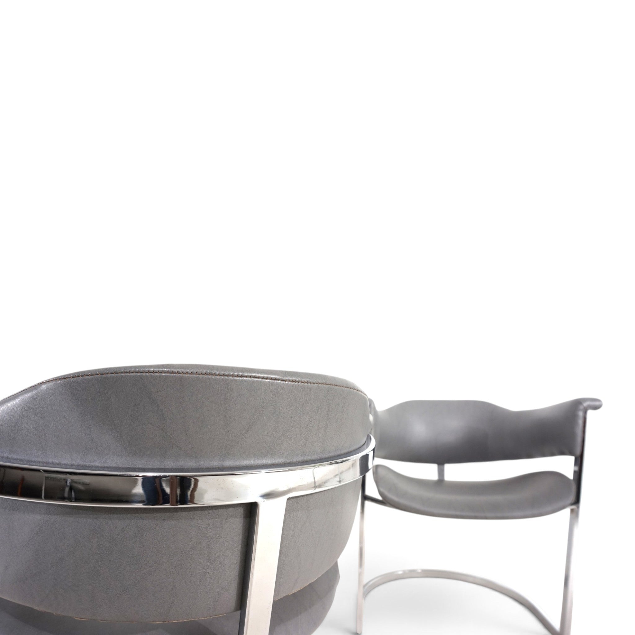 Set_of_4_Armchairs_by_Vittorio_Introini_for_Mario_Sabot,_Chrome_and_Grey,_Italy,_1970s