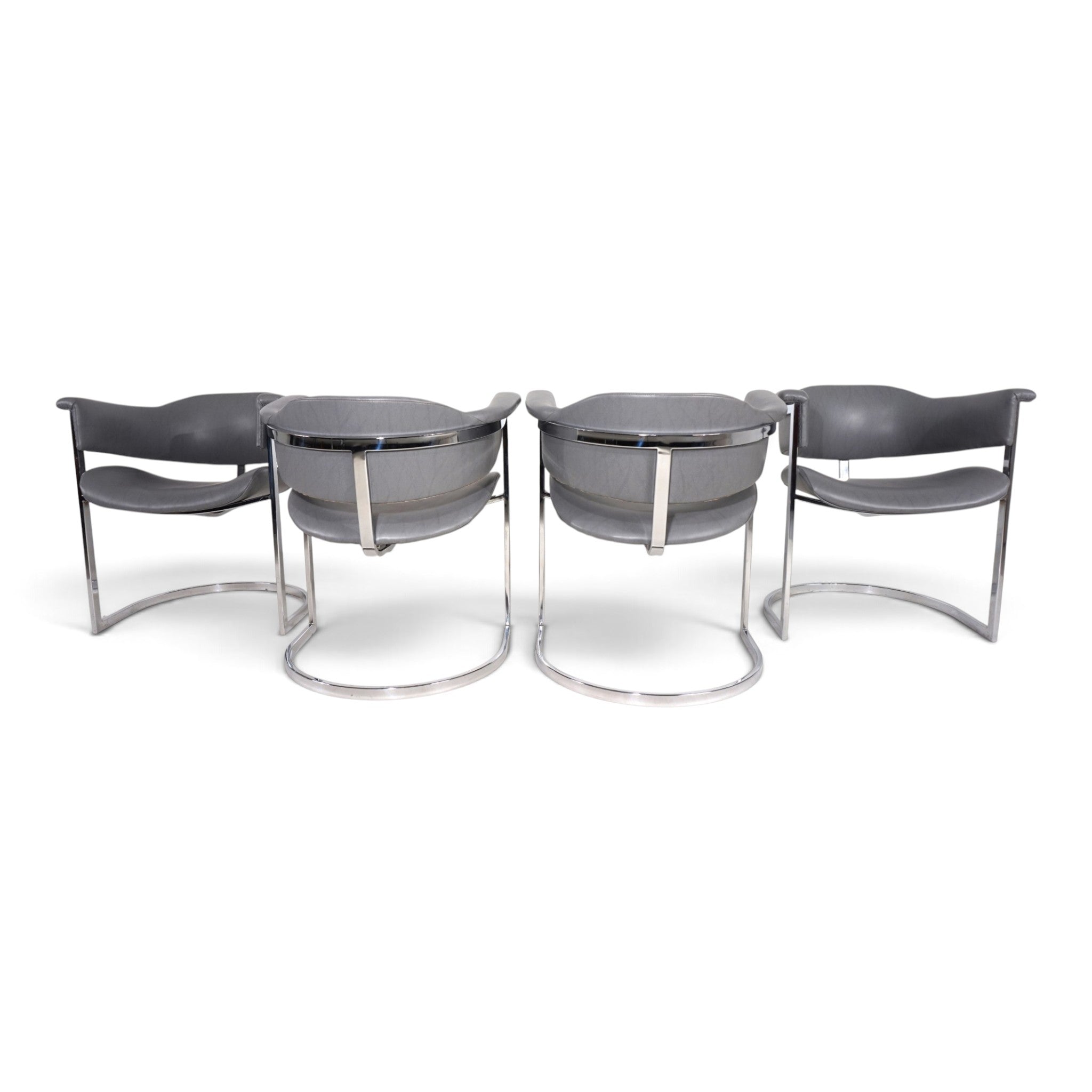 Set_of_4_Armchairs_by_Vittorio_Introini_for_Mario_Sabot,_Chrome_and_Grey,_Italy,_1970s