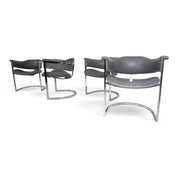 Set_of_4_Armchairs_by_Vittorio_Introini_for_Mario_Sabot,_Chrome_and_Grey,_Italy,_1970s