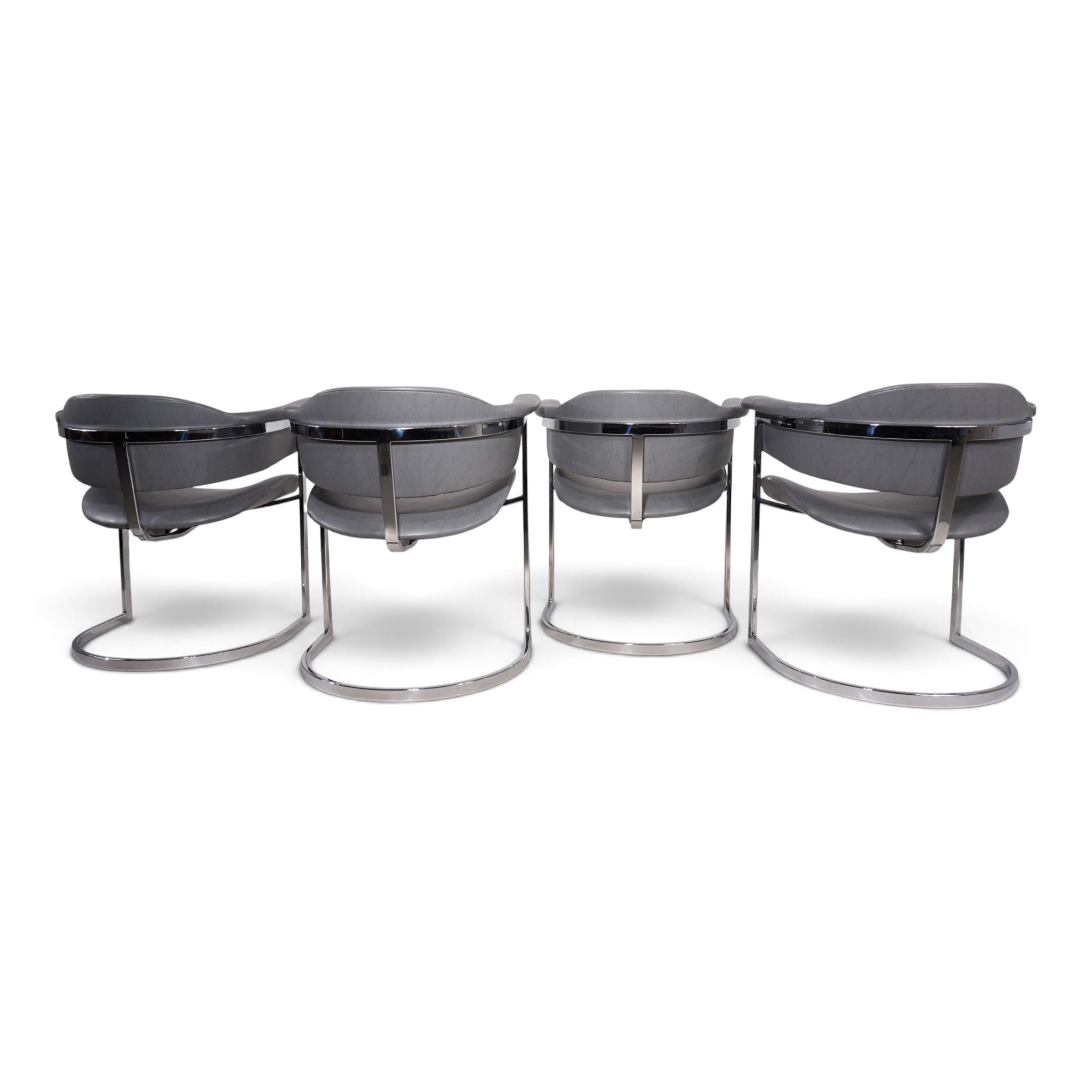 Set_of_4_Armchairs_by_Vittorio_Introini_for_Mario_Sabot,_Chrome_and_Grey,_Italy,_1970s