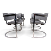 Set_of_4_Armchairs_by_Vittorio_Introini_for_Mario_Sabot,_Chrome_and_Grey,_Italy,_1970s