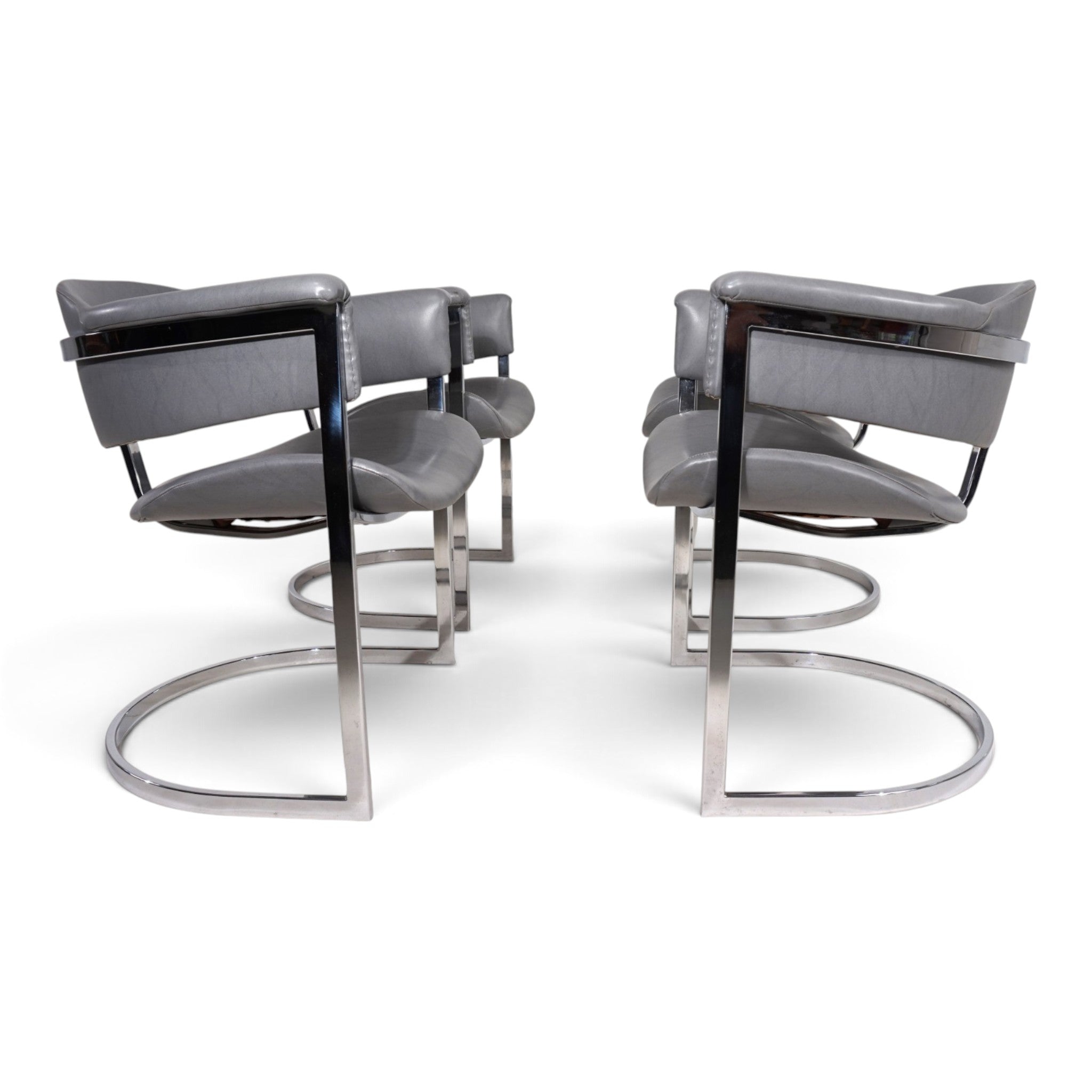 Set_of_4_Armchairs_by_Vittorio_Introini_for_Mario_Sabot,_Chrome_and_Grey,_Italy,_1970s