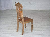 Set_of_4_Dining_Chairs,_Carved_Oak_&_Leather,_1930s_Denmark