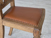 Set_of_4_Dining_Chairs,_Carved_Oak_&_Leather,_1930s_Denmark