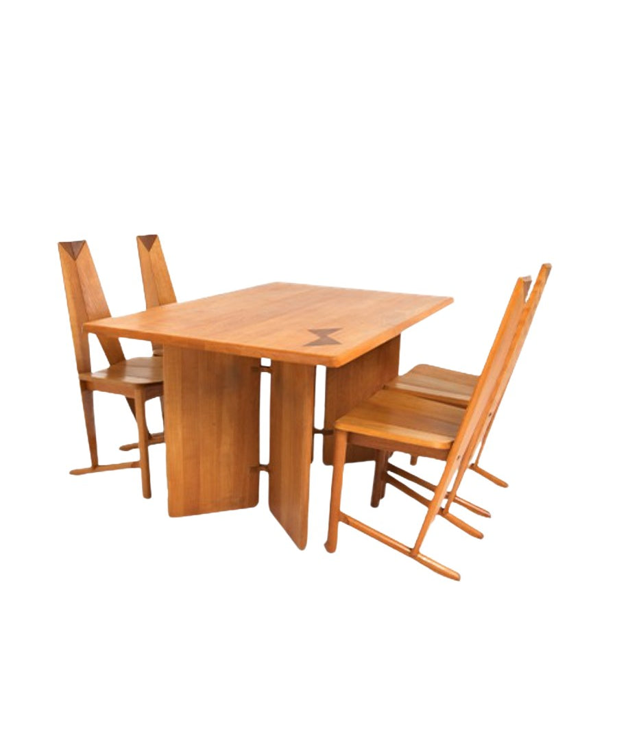Set_of_4_Dinning_Chair_and_Table_by_Søren_Nissen_&_Ebbe_Gehl