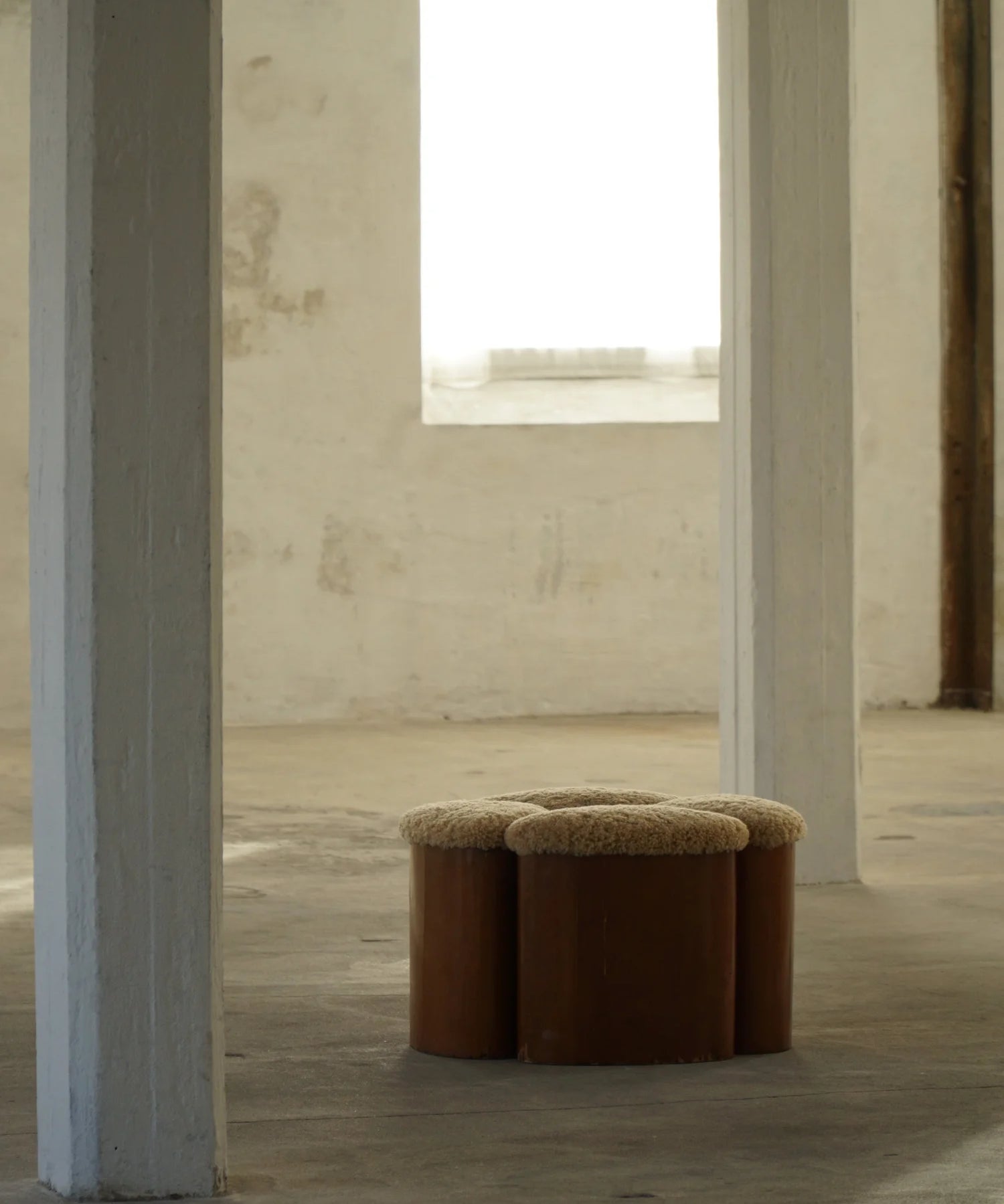 Set_of_4_French_Wooden_Stools_with_Lambswool_Upholstery