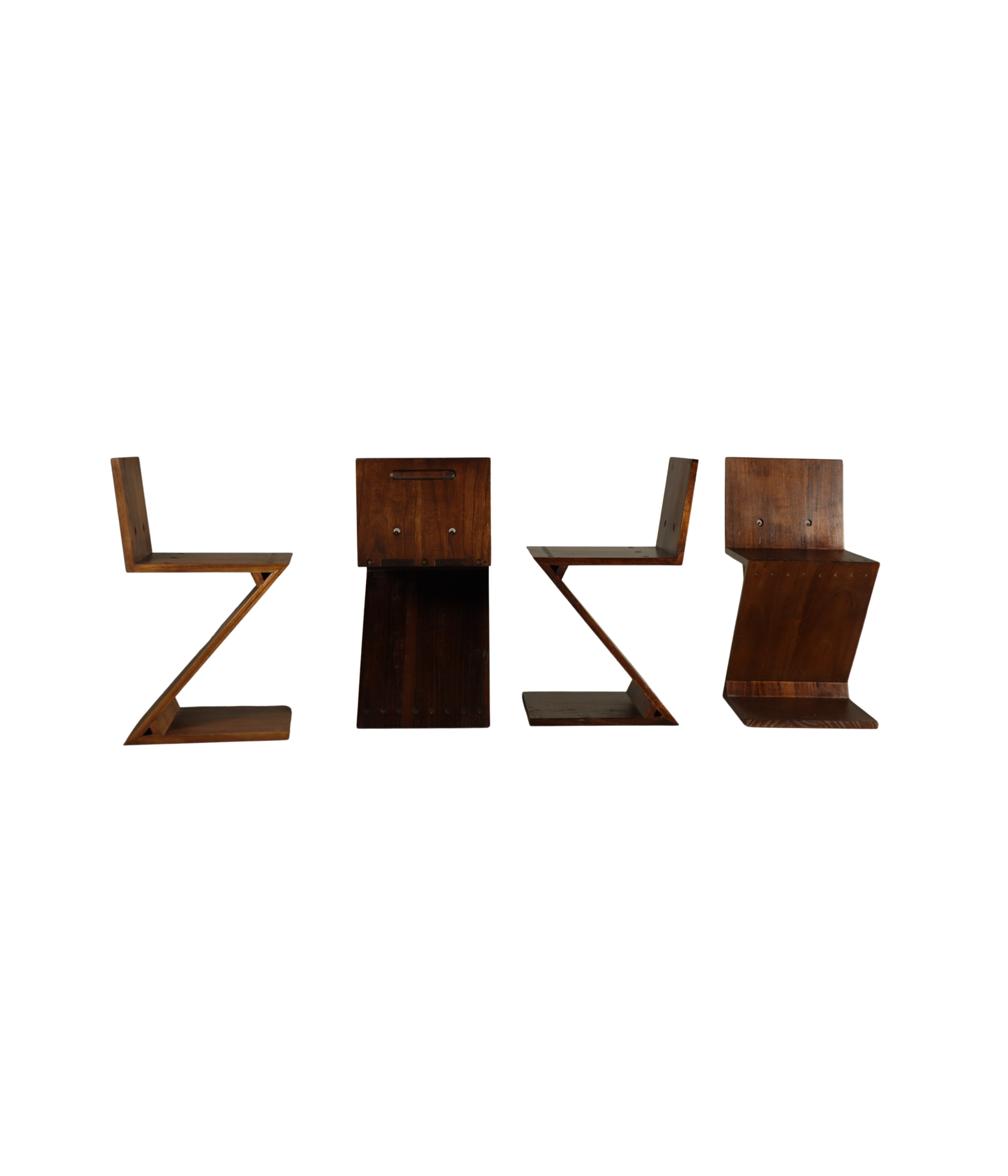 Set_of_4_Handcrafted_Zig-Zag_Chairs_After_Gerrit_Rietveld_in_Dark-Stained_Solid_Wood