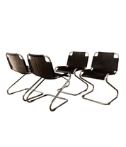 Set_of_4_Italian_Cantilever_Dining_Chairs_in_Brown_Cowhide_and_Chrome,_1970s