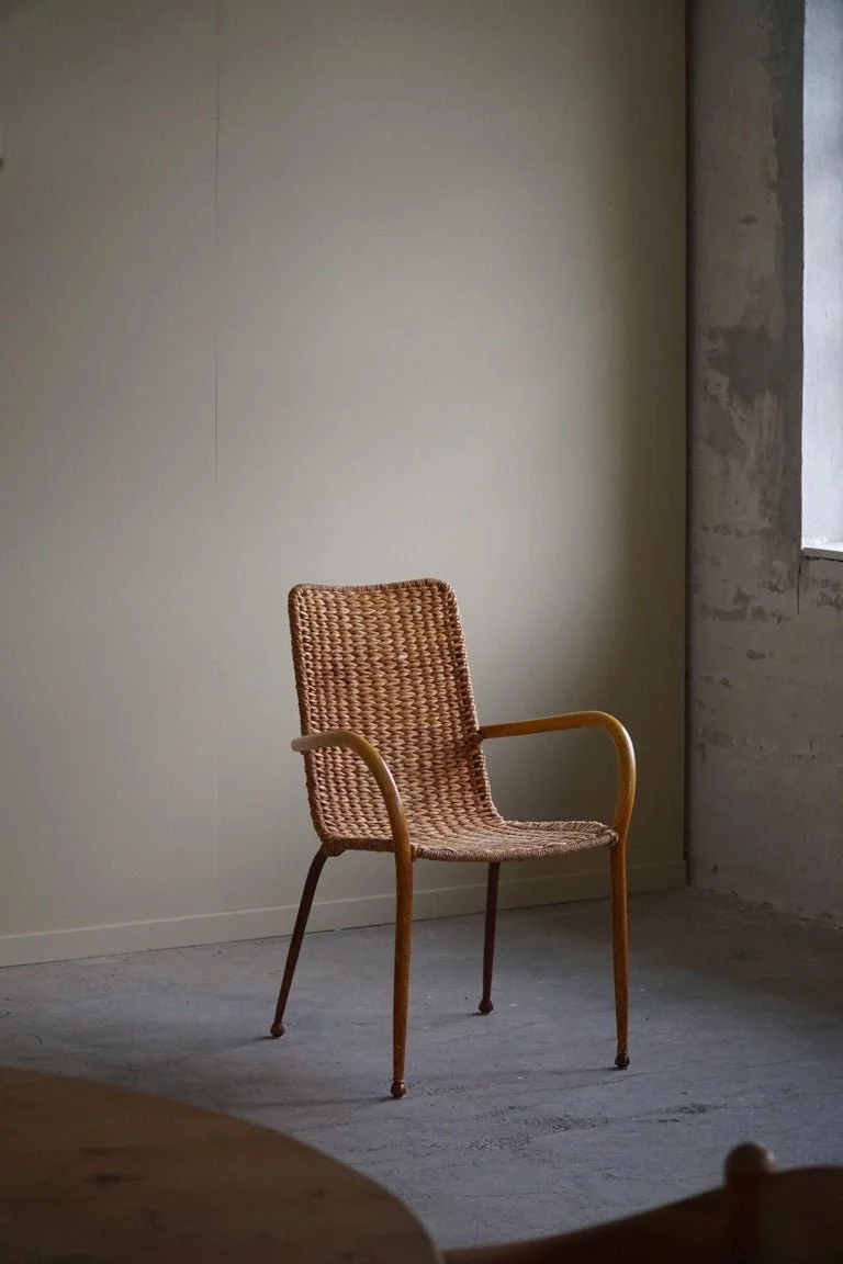 Set_of_4_Italian_Vintage_Armchairs_in_Wicker_&_Birch,_Mid-Century_Modern,_1950