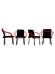 Set_of_4_Mandarin_Chairs_by_Ettore_Sottsass_for_Knoll,_Red_&_Black,_1986_Italy