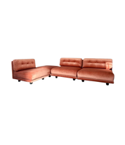 Set_of_4_Modular_Sectional_Sofa_by_Salpol_in_Terracotta_Dralon_Velvet,_Italy,_1970s
