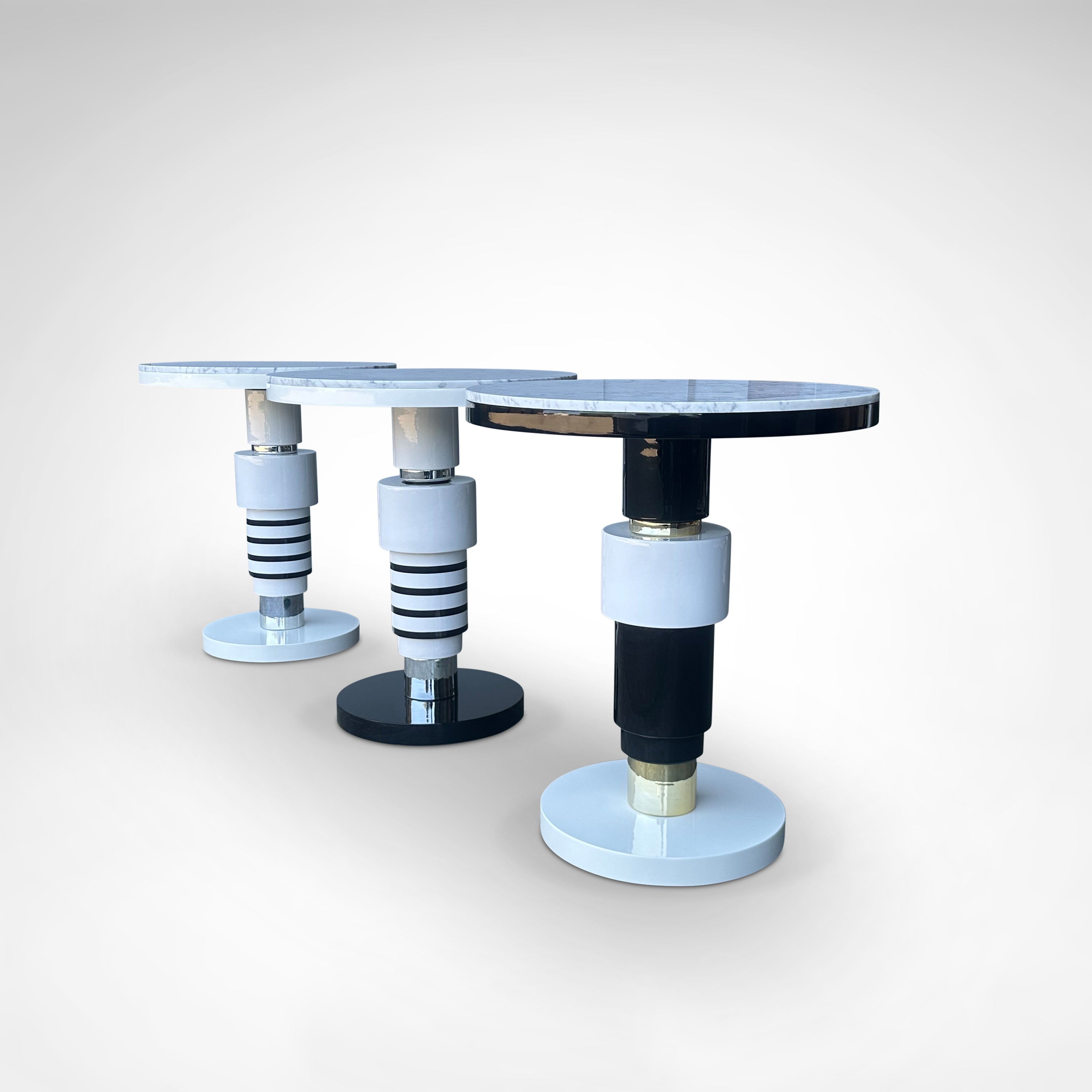 Set_of_3_Modular_Side_Tables_by_Casalto_in_Marble,_Ceramic_and_Brass,_Belgium