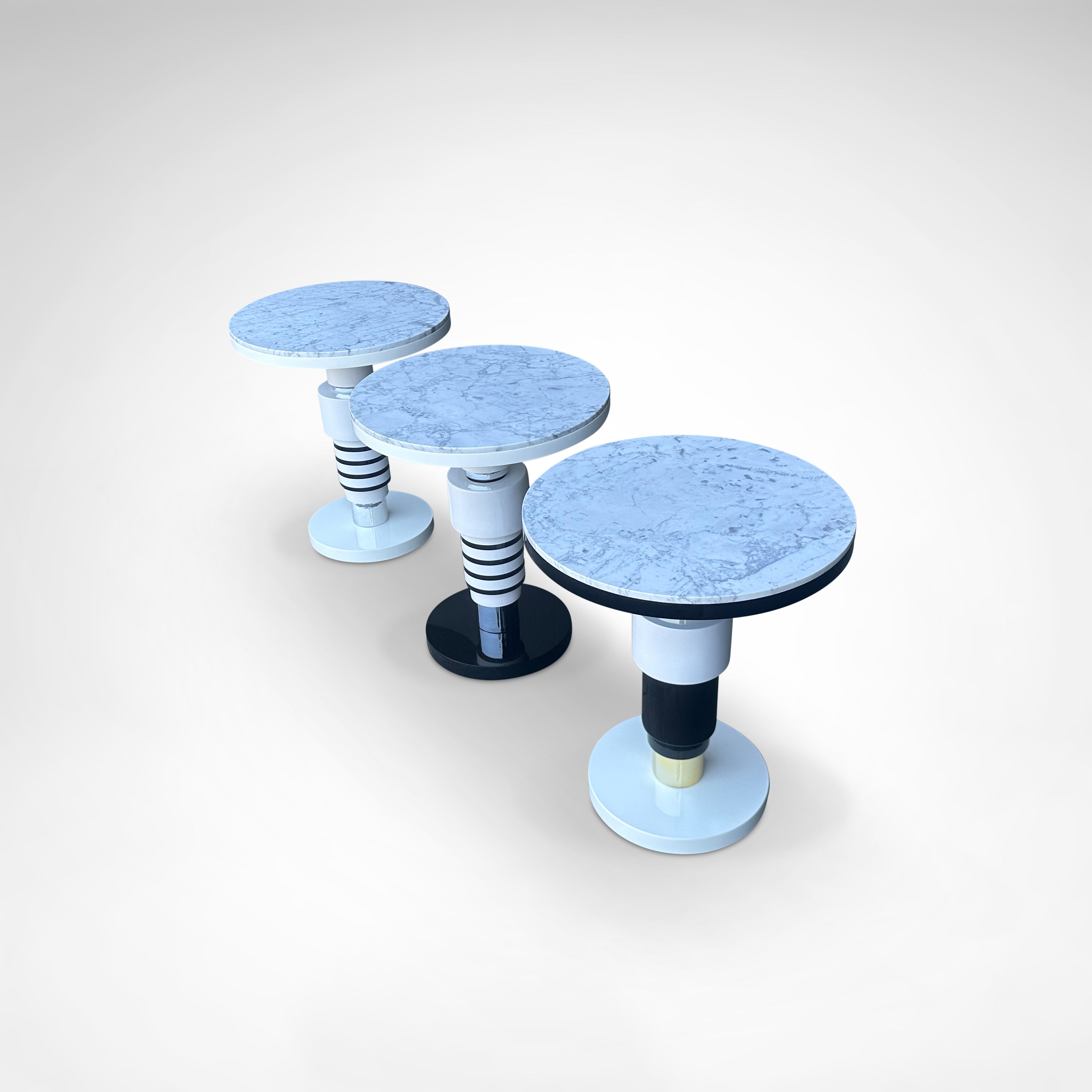 Set_of_3_Modular_Side_Tables_by_Casalto_in_Marble,_Ceramic_and_Brass,_Belgium