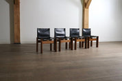 Set_of_4_Monk_Dining_Chairs_in_black_leather_By_Afra_And_Tobia_Scarpa_For_Molteni_1974