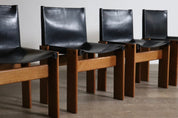 Set_of_4_Monk_Dining_Chairs_in_black_leather_By_Afra_And_Tobia_Scarpa_For_Molteni_1974