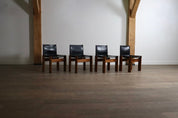 Set_of_4_Monk_Dining_Chairs_in_black_leather_By_Afra_And_Tobia_Scarpa_For_Molteni_1974