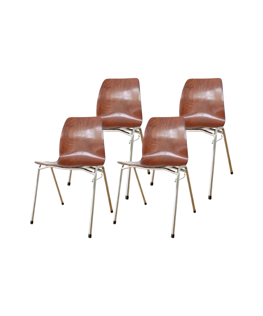 Set_of_4_Pagholz_Plywood_Dining_Chairs_with_Chrome_Frame,_1970s