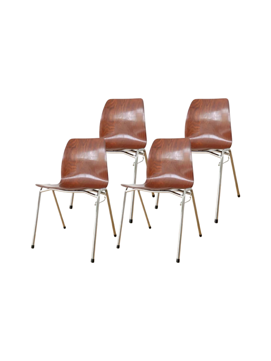 Set_of_4_Pagholz_Plywood_Dining_Chairs_with_Chrome_Frame,_1970s