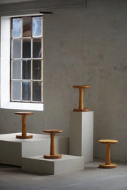 Set_of_4_Rainer_Daumiller_Pine_Stools,_Danish_Organic_Modern_Design