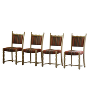 Set_of_4_Scandinavian_Folk_Modern_Oak_Dining_Chairs_with_Patterned_Upholstery