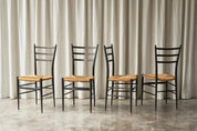 Set_of_4_Spinetto_Dining_Chairs_in_Ebonised_Straw_by_Chiavarine_Fratelli,_1950s