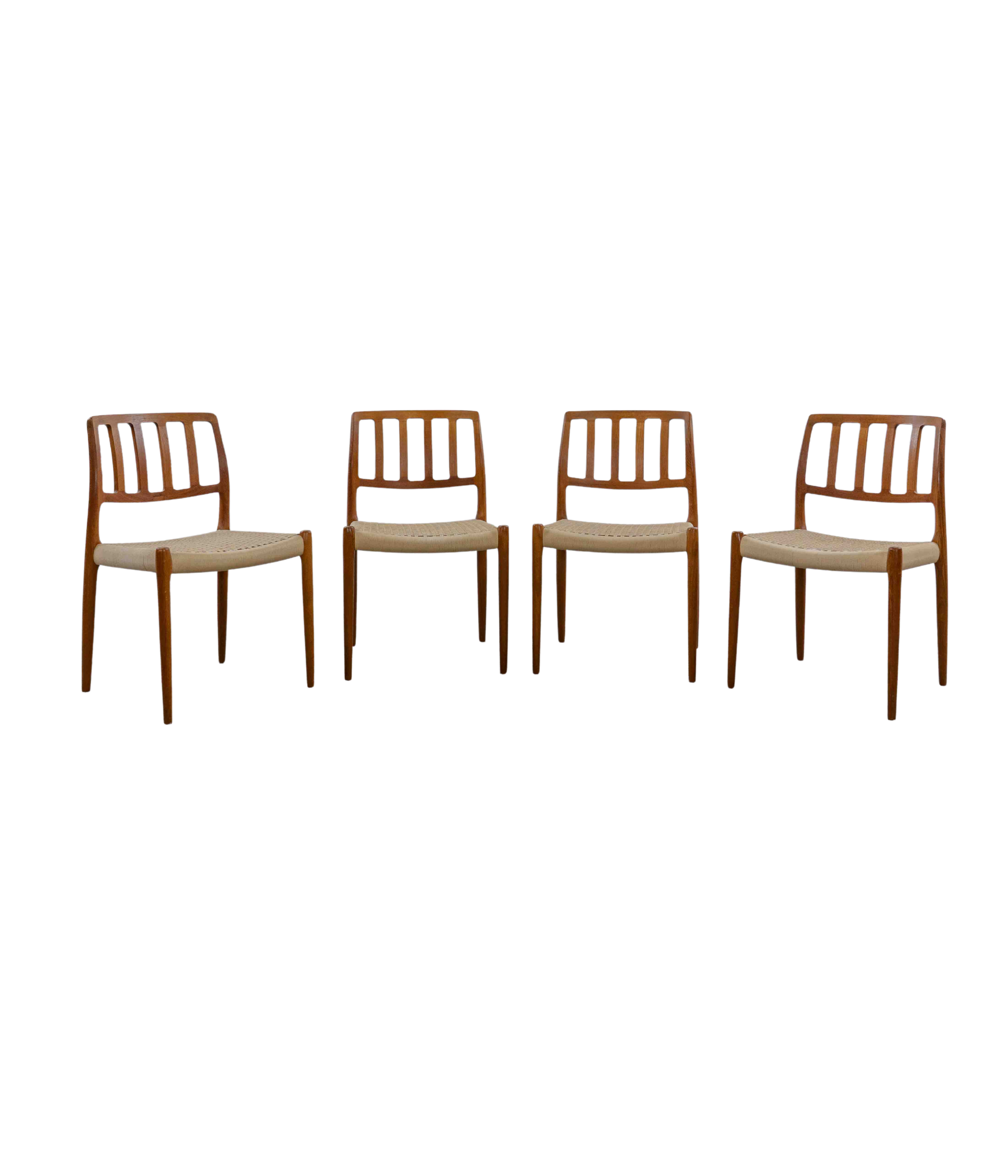 Set_of_4_Model_83_Teak_Dining_Chairs_by_Niels_Otto_Møller_for_J.L._Møllers