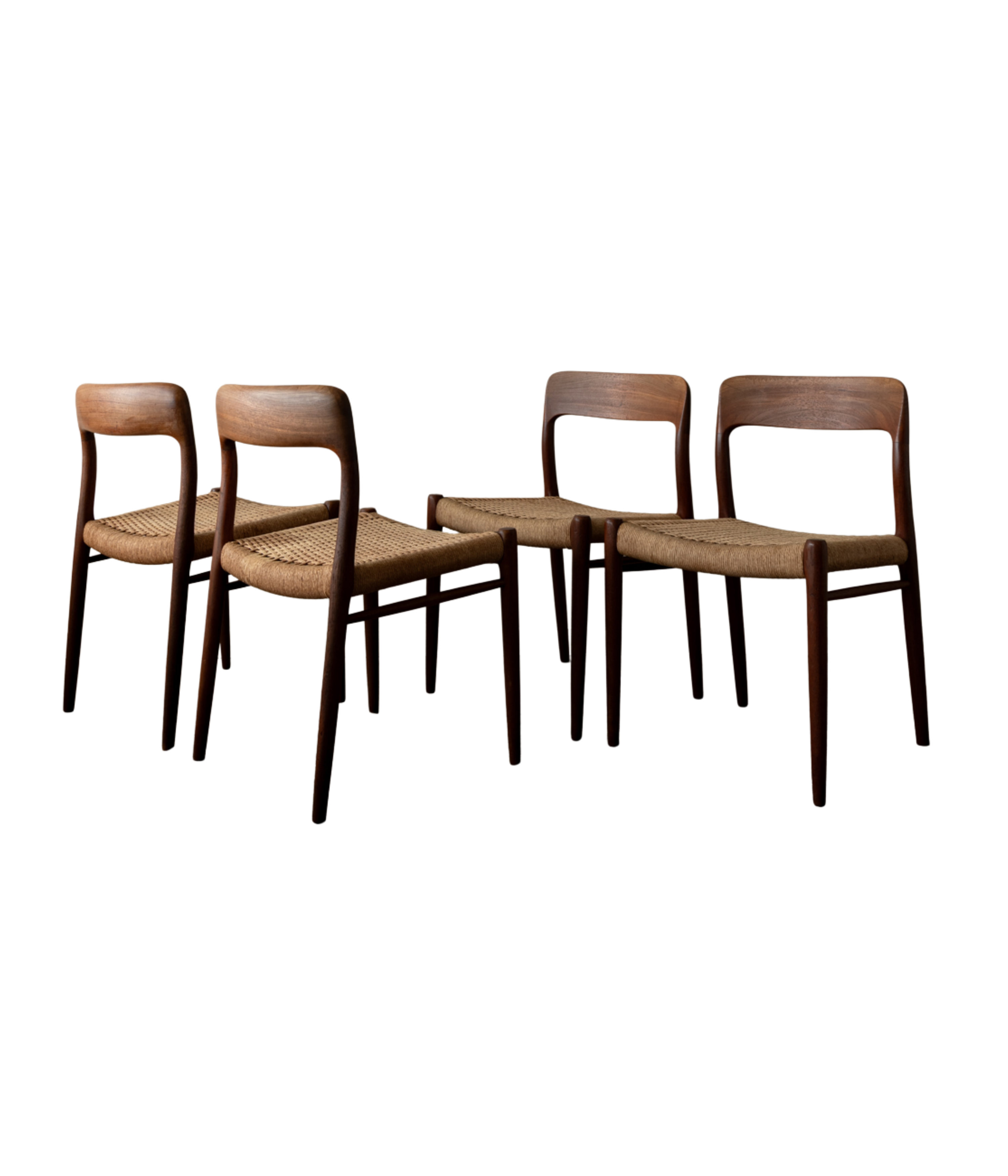 Set_of_4_Vintage_Danish_Teak_Model_75_Dining_Chairs_by_Niels_Otto_Møller_for_J.L._Møllers,_1950s_Mid_Century_Modern