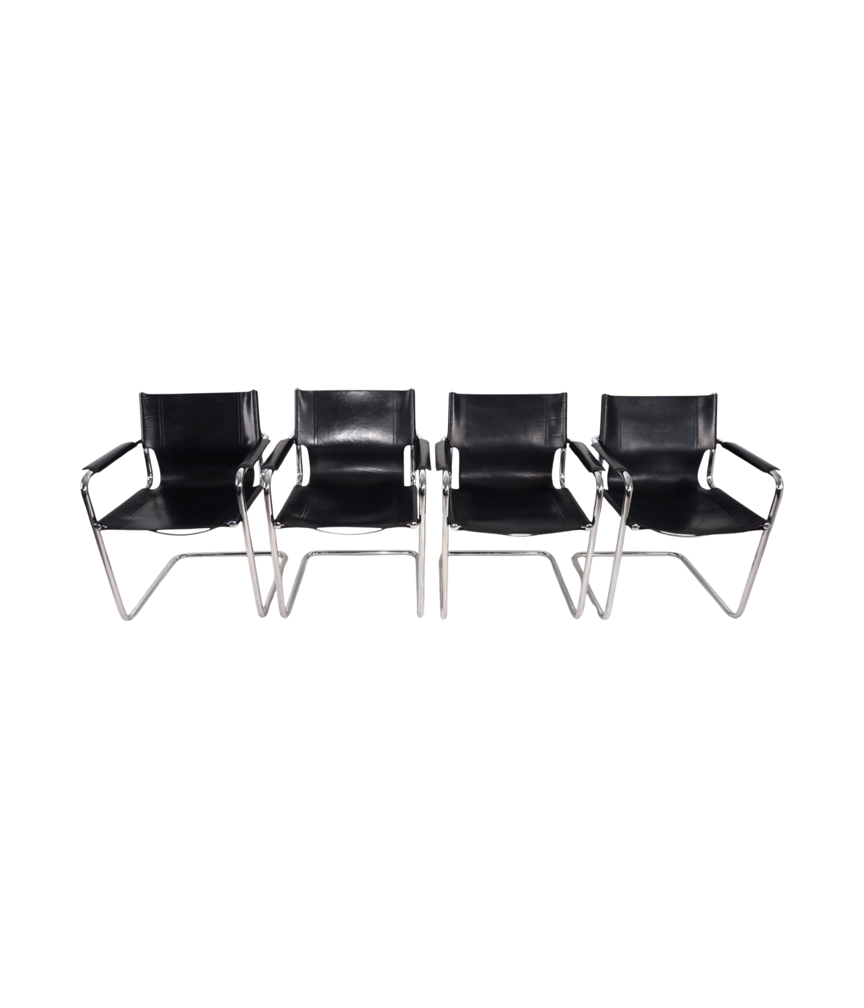 Set_of_4_Visitor_Chairs_by_Matteo_Grassi,_Black_Saddle_Leather_and_Chrome,_Italy