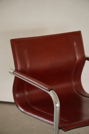 Set_of_5_Cantilever_Armchairs_in_Leather_by_Matteo_Grassi,_Model_MG15,_1970s