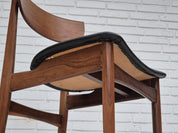 Set_of_5_Danish_Dining_Chairs,_Teak_&_Reupholstered_Leather,_1960s_Denmark