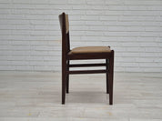 Set_of_5_Dining_Chairs,_Leather_&_Wood_Frame,_1970s_Denmark