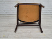 Set_of_5_Dining_Chairs,_Leather_&_Wood_Frame,_1970s_Denmark