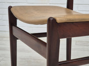 Set_of_5_Dining_Chairs,_Leather_&_Wood_Frame,_1970s_Denmark