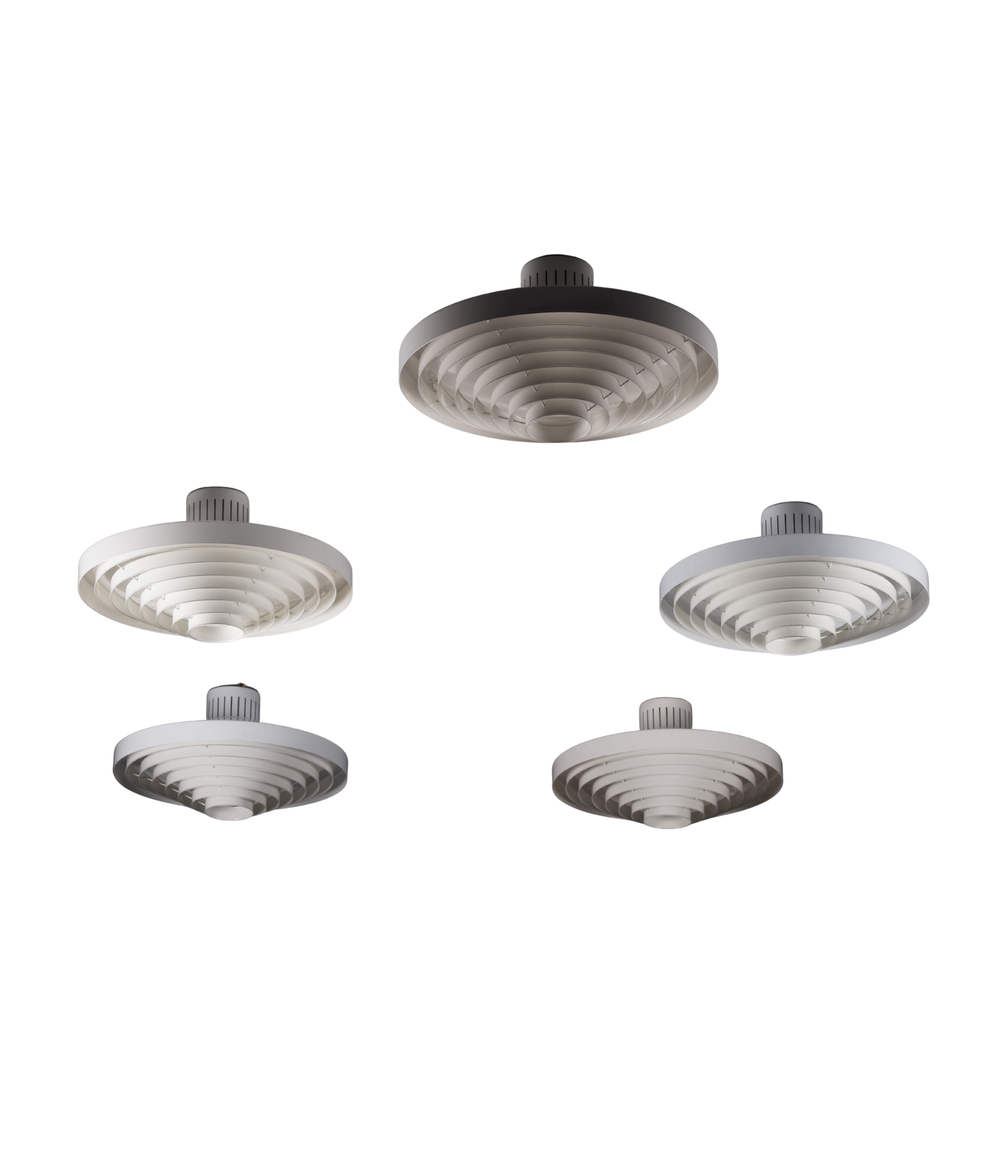 Set_of_5_Lisa_Johansson-Pape_Flushmount_Lamps_for_ORNO,_Finland_1950s