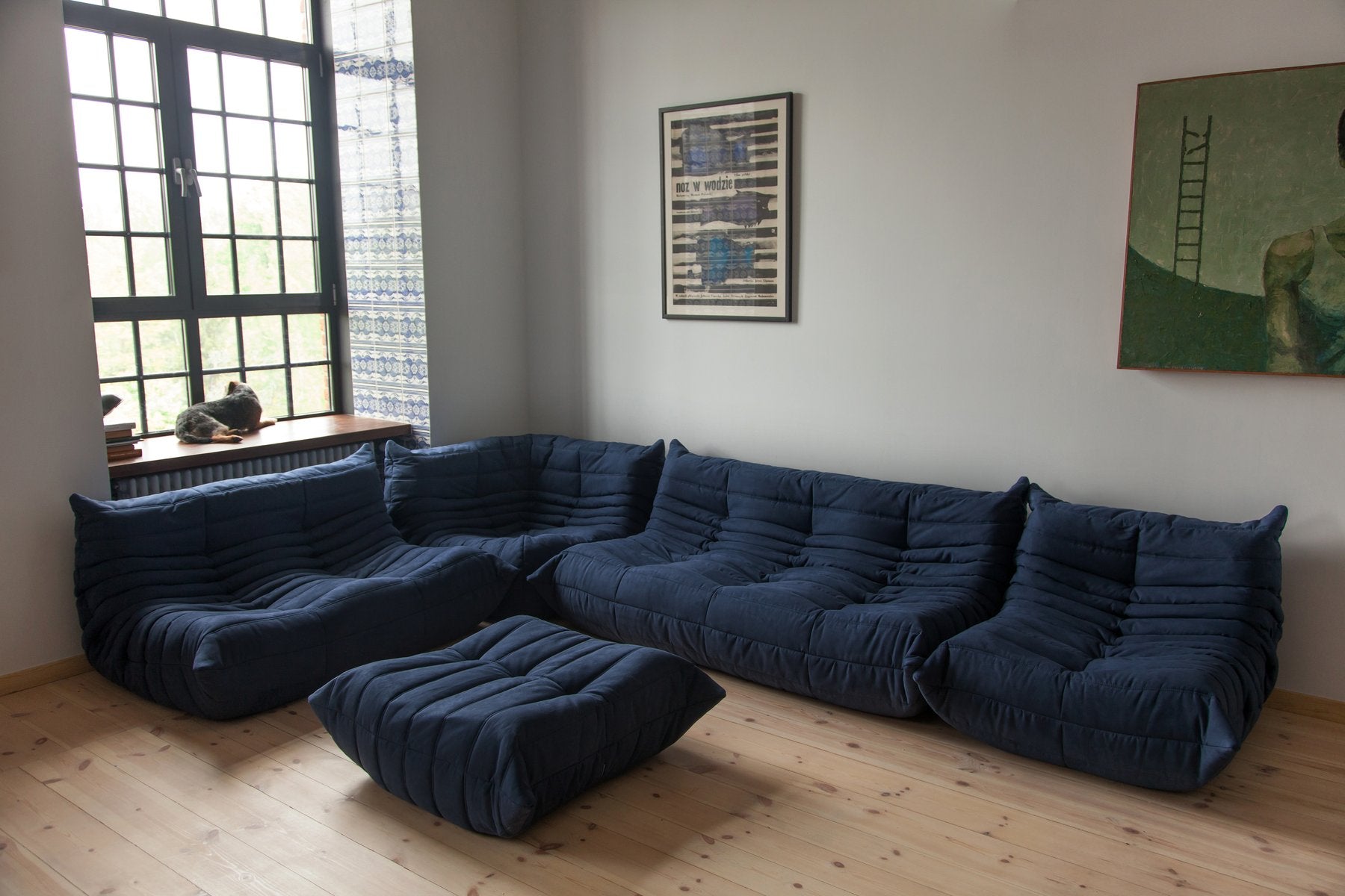 Set_of_5_Togo_Living_Room_Sofas_in_Blue_Microfiber_by_Michel_Ducaroy_for_Ligne_Roset,_1983