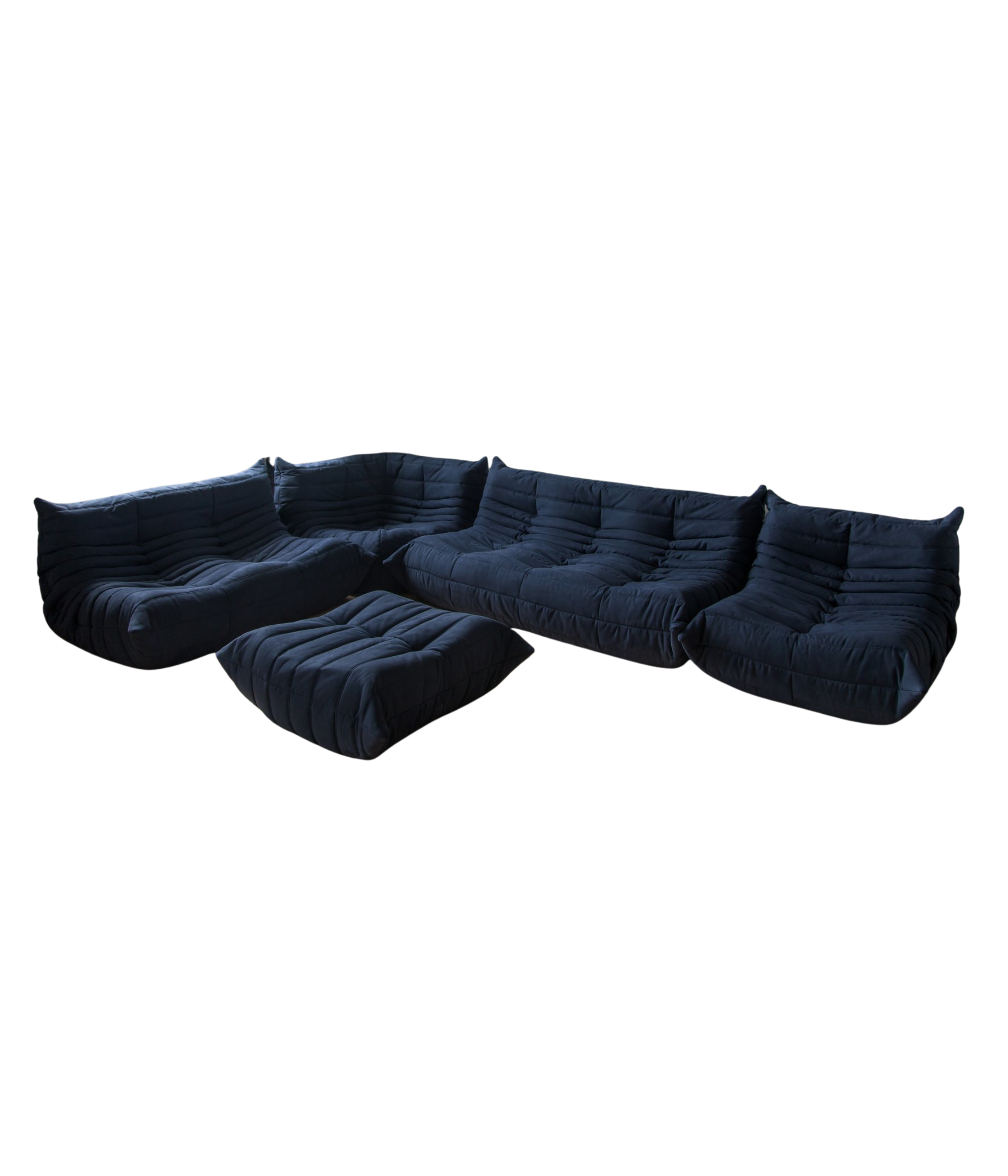 Set_of_5_Togo_Living_Room_Sofas_in_Blue_Microfiber_by_Michel_Ducaroy_for_Ligne_Roset,_1983
