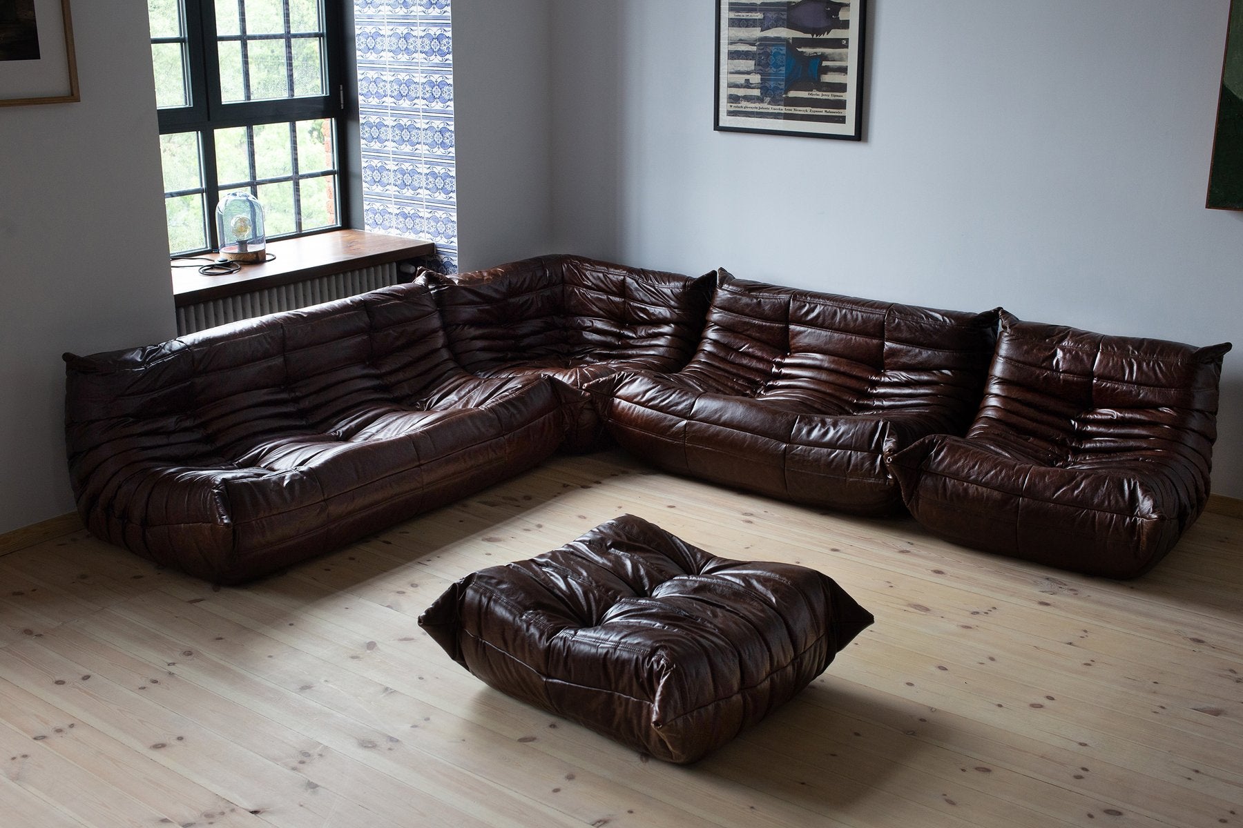 Set_of_5_Togo_Living_Room_Sofas_in_Dark_Brown_Shiny_Leather_by_Michel_Ducaroy_for_Ligne_Roset,_1980