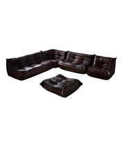 Set_of_5_Togo_Living_Room_Sofas_in_Dark_Brown_Shiny_Leather_by_Michel_Ducaroy_for_Ligne_Roset,_1980