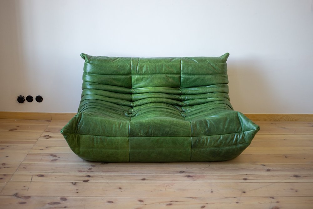 Set_of_5_Togo_Living_Room_Sofas_in_Green_Leather__by_Michel_Ducaroy_for_Ligne_Roset,_1982