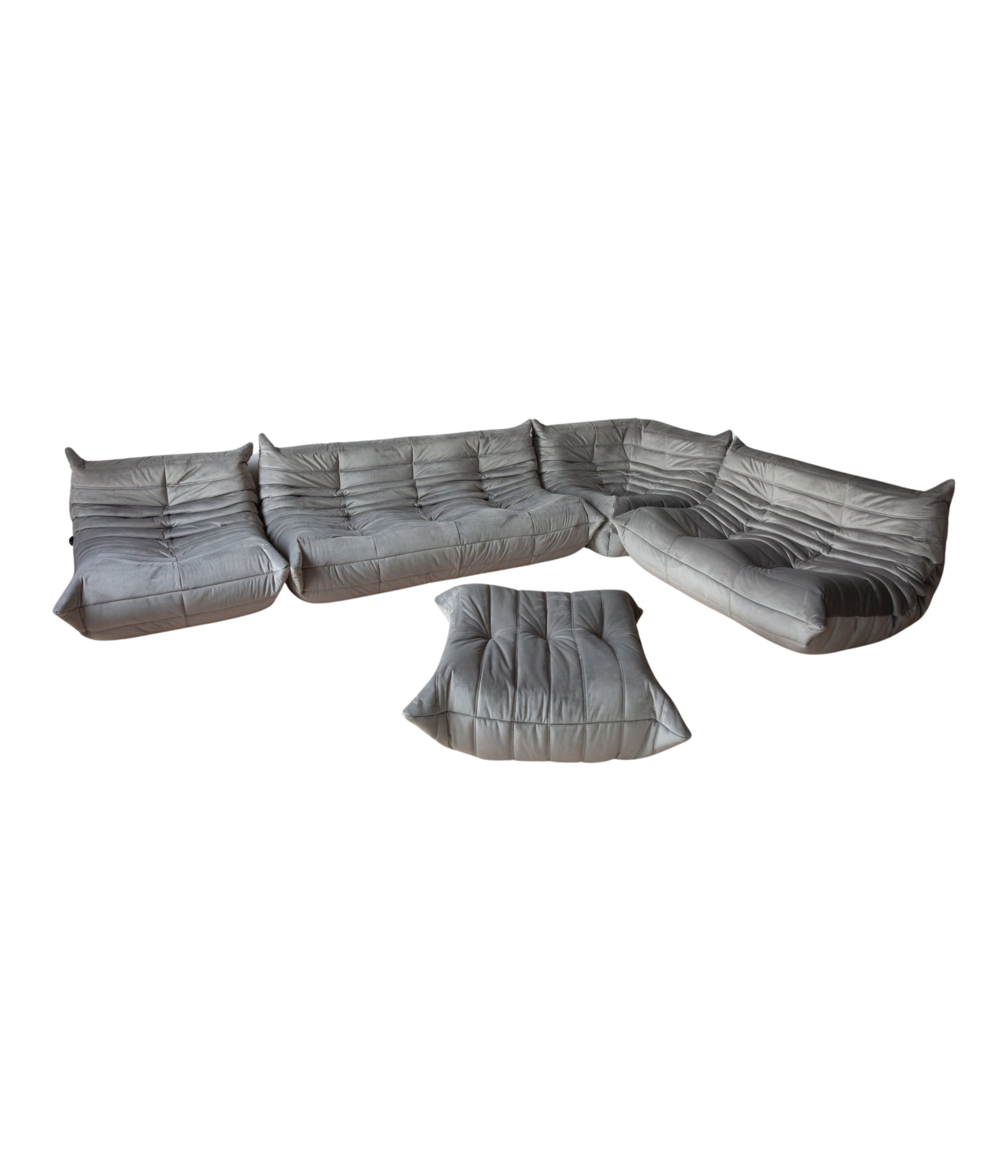 Set_of_5_Togo_Living_Room_Sofas_in_Grey_Velvet_by_Michel_Ducaroy_for_Ligne_Roset,_1981