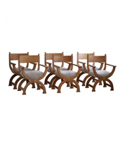 Set_of_6_Armchars_in_Oak_&_Lambswool,_Mid_Century_Modern,_Henning_Kjærnulf,_1960s