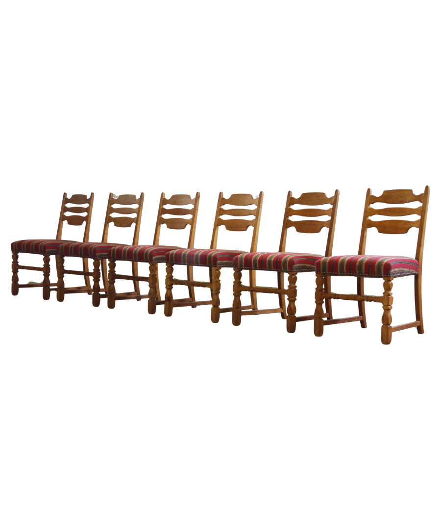Set_of_6_Danish_Brutalist_Oak_Dining_Chairs_in_the_Style_of_Henning_Kjærnulf,_1950s-1960s