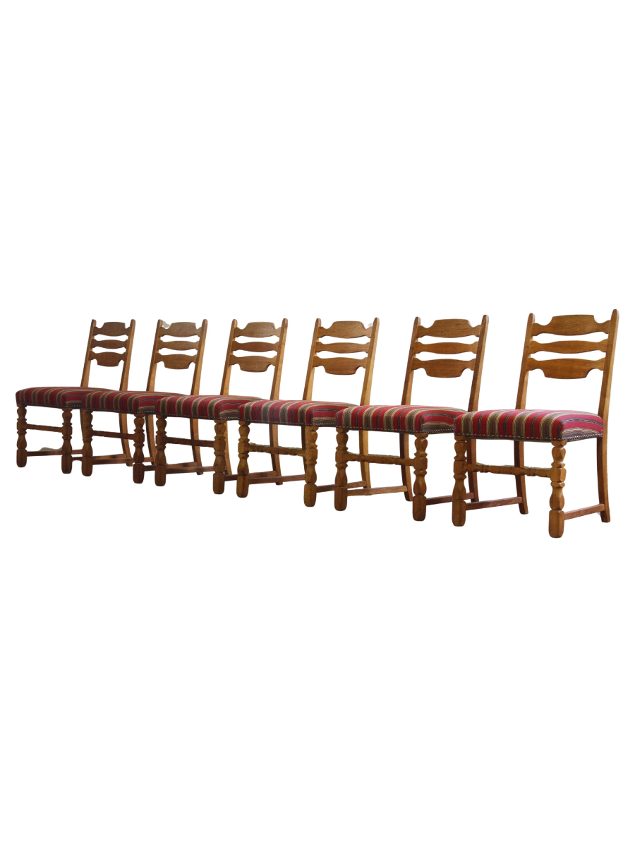 Set_of_6_Danish_Brutalist_Oak_Dining_Chairs_in_the_Style_of_Henning_Kjærnulf,_1950s-1960s