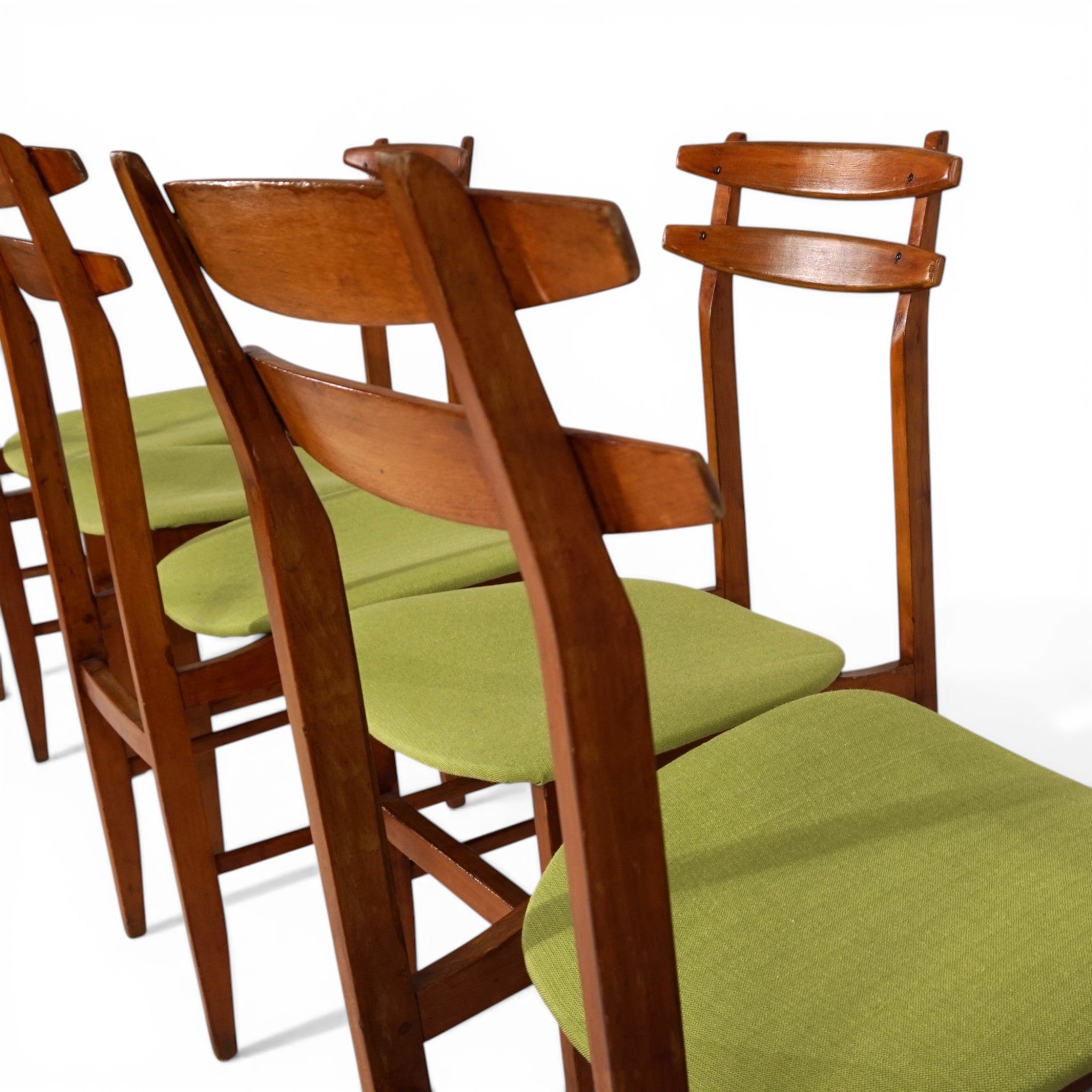 Set_of_6_Mid_Century_Dining_Chairs_by_Amma_Torino_with_Green_Upholstery,_Italy_1960s