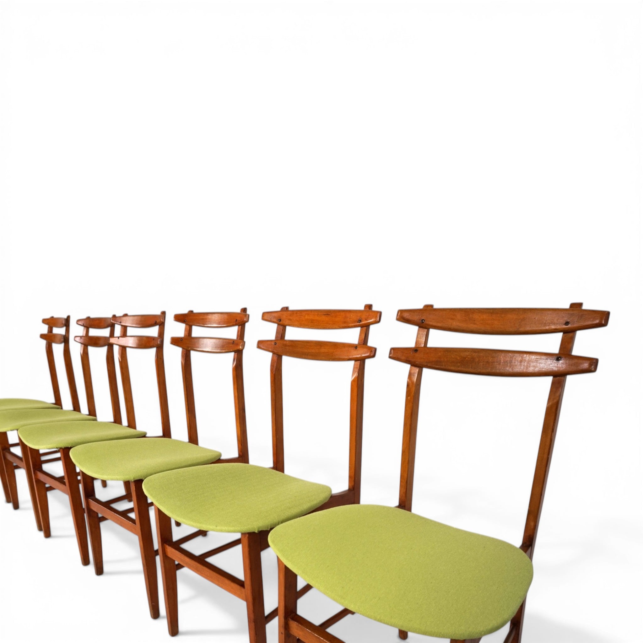 Set_of_6_Mid_Century_Dining_Chairs_by_Amma_Torino_with_Green_Upholstery,_Italy_1960s