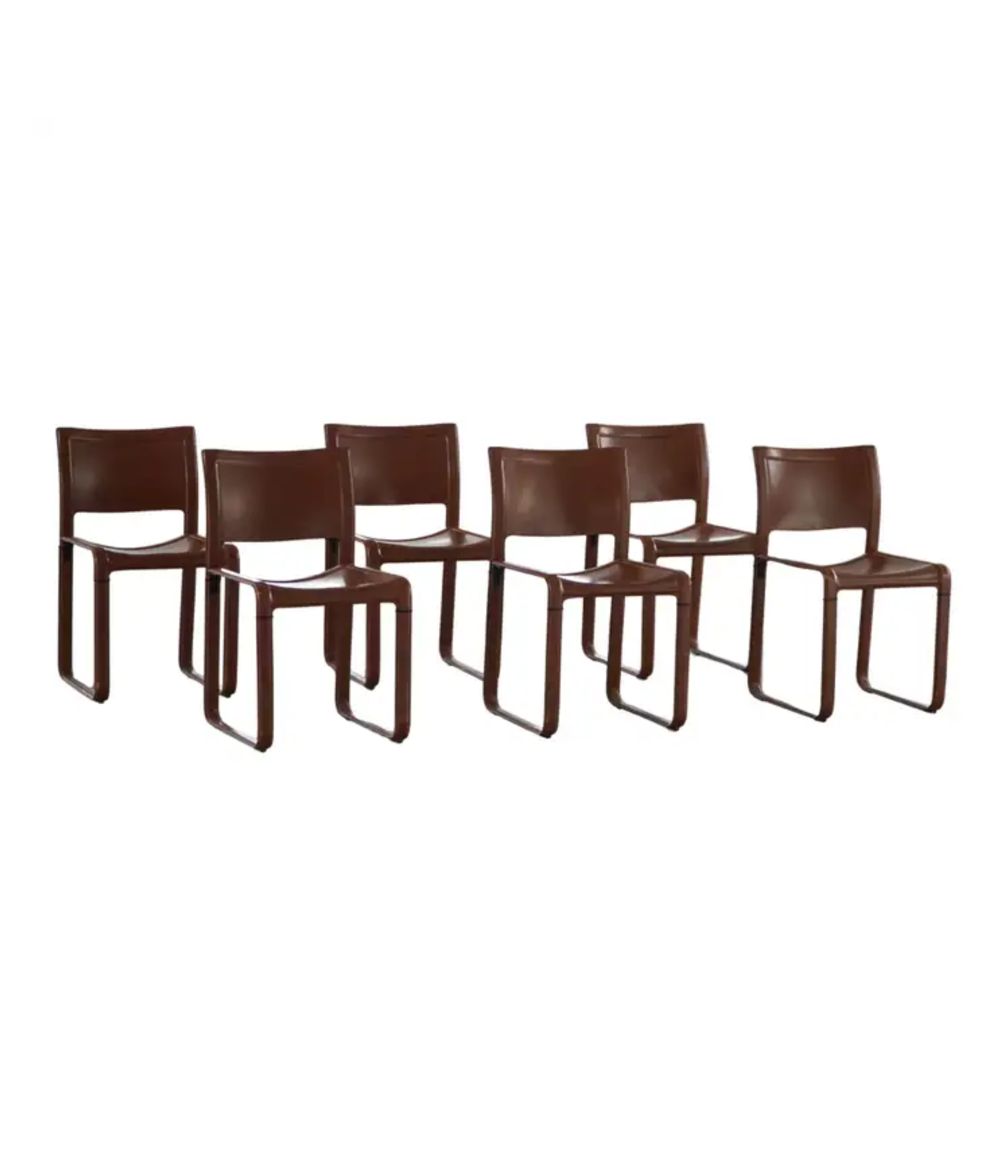 Set_of_6_Dining_Chairs_in_Brown/Red_Leather,_Tito_Agnoli,_Italian_Modern,_1970s
