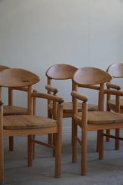 Set_of_6_Dining_Chairs_in_Solid_Pine,_Rainer_Daumiller,_Danish_Modern,_1970s