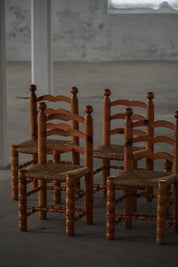 Set_of_6_French_Modern_Brutalist_Chairs_by_Charles_Dudouyt