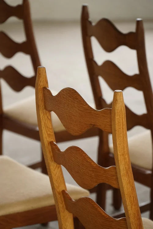 Set_of_6_Henning_Kjærnulf_Oak_Dining_Chairs_with_Hessian_Upholstery,_Denmark,_1950s