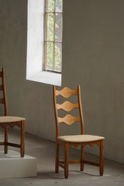 Set_of_6_Henning_Kjærnulf_Oak_Dining_Chairs_with_Hessian_Upholstery,_Denmark,_1950s